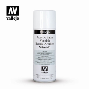 Vallejo Acrylic Aerosol Varnish Satin 400 ml.