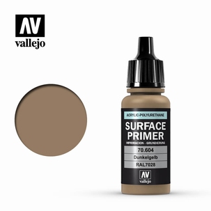 Vallejo Surface Primer German Dark Yellow 17ml.