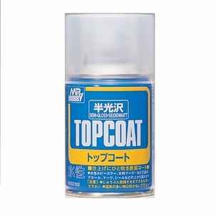 Mr. Hobby Mr. Topcoat Semi-Gloss Spray