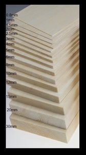 Balsa plank   0,8mmx10cm.