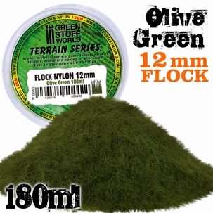 GSW Static Grass Olive Green 12mm.