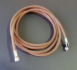 Luchtslang  textiel 3m. Swivel
