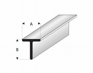 T profiel A=5mm     B=5mm