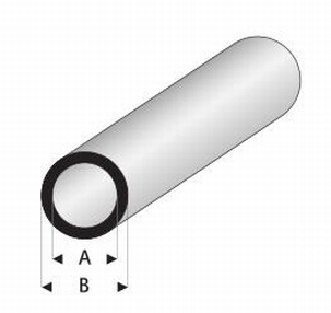 Buisprofiel rond A=1mm   B=2mm