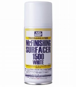 Mr. Hobby Mr. Finishing Surfacer 1500 White Spray B-529