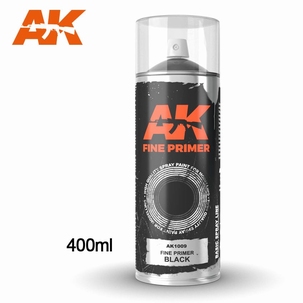AK Fine Primer Black Spray