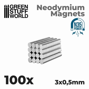 GSW Neodymium Magnets 3x0'5mm N35