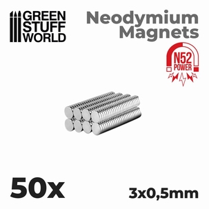 GSW Neodymium Magnets 3x0'5mm N52