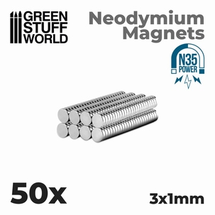 GSW Neodymium Magnets 3x1mm N35