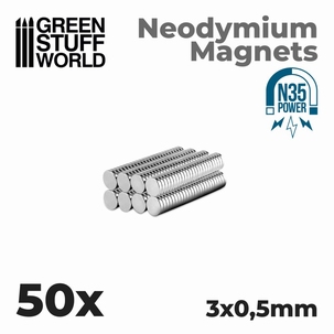 GSW Neodymium Magnets 3x0'5mm N35