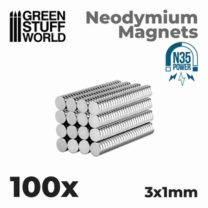 GSW Neodymium Magnets 3x1mm N35