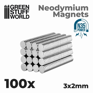 GSW Neodymium Magnets 3x2mm N35