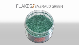 Custom Creative Flake Emerald Green