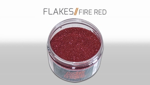 Custom Creative Flake Fire Red