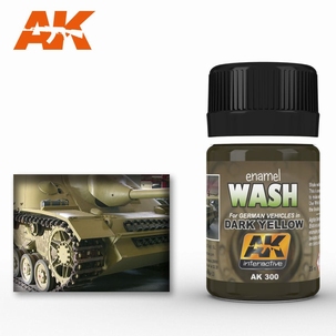 AK Enamel Dark Yellow Wash 300