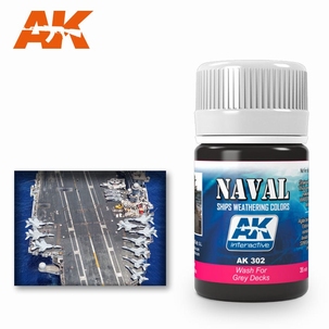 AK Enamel wash For Grey Decks 302