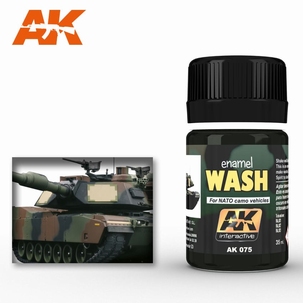 AK Enamel Wash For Nato Tanks 075