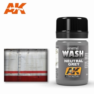 AK Enamel Neutral Grey Wash 677