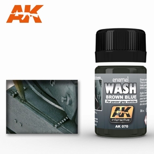 AK Enamel wash For Panzer Grey 070