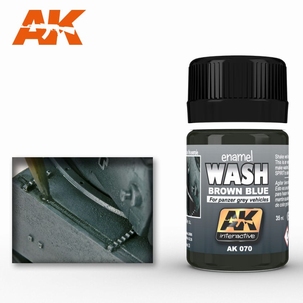 AK Enamel wash For Panzer Grey 070