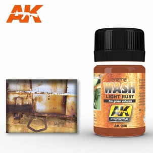 AK Enamel light Rust Wash 046