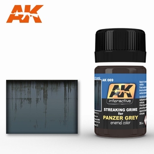 AK Streaking Effects Grime for Panzer Grey 069