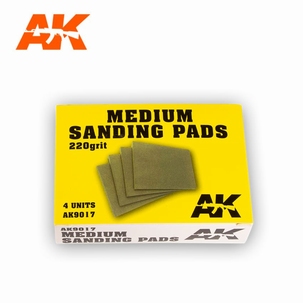 AK Medium Sanding Pads 220 Grit