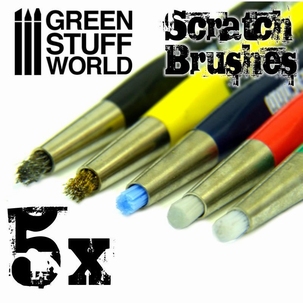 5 x Scratch Brush Pens