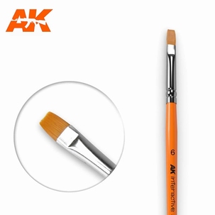 AK Flat Synthetic Brush 6 AK611