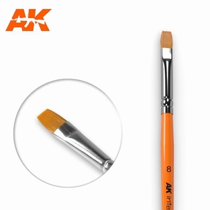 AK Flat Synthetic Brush 8