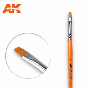 AK Flat Synthetic Brush 4 AK610