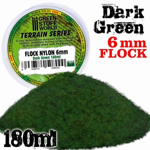 GSW Static Grass Flock Dark Green 6mm.