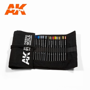 AK Weathering Pencils Full Range Case 10048