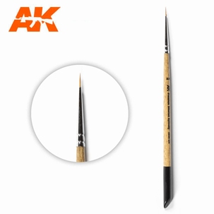 AK Premium Siberian Kolinsky Brush 2/0
