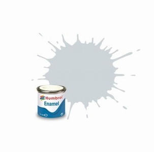 Humbrol enamel 14ml. Matt aluminium 27001