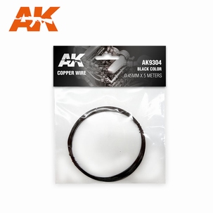 AK Copperwire 0,45mm x 5 m. Black