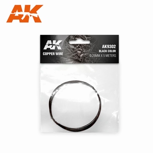AK Copperwire 0,25mm x 5m. Black