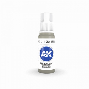 AK Acryl 3GEN OILY STEEL – METALLIC