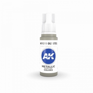 AK Acryl 3GEN OILY STEEL – METALLIC