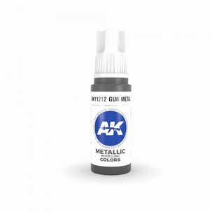 AK Acryl 3GEN GUN METAL – METALLIC