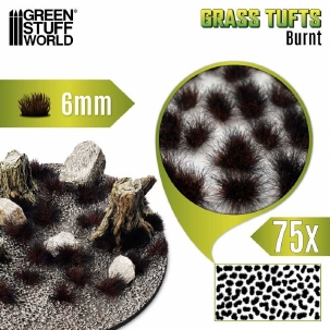 GSW Grass Tufts 6mm Burnt Brown