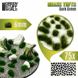 GSW Grass Tufts 6mm Dark Green