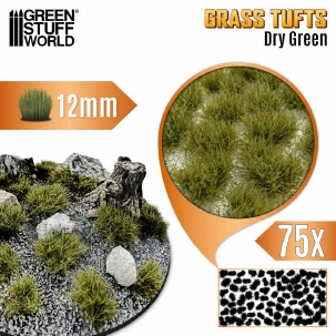 GSW Grass Tufts 12mm Dry Green