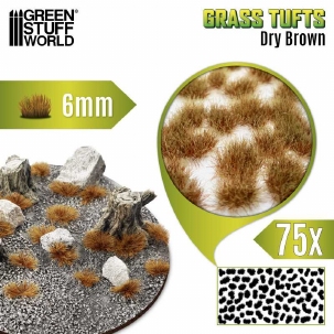GSW Grass Tufts 12mm Dry Brown