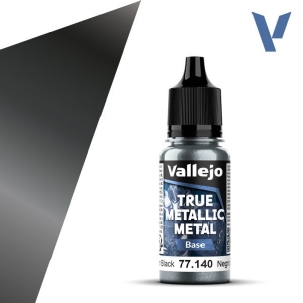 Vallejo True Metallic Metal Base Obsidian Black 77140