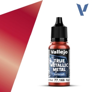 Vallejo True Metallic Metal Airbrush Ruby Red 77166
