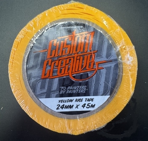 Custom Creative Yellow Rice Tape 24mm