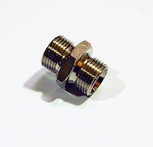 580 Dubbel nippel 1/4 Buitendraad