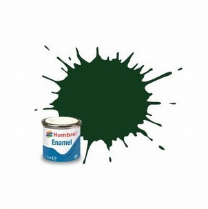 3 Humbrol enamel 14ml. Brunswick green 3