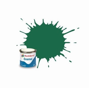30 Humbrol enamel 14ml. Dark green 30